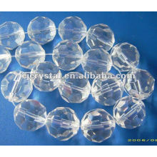 Perlas de cristal claras, cuentas de vidrio para araña, cuentas de bola de cristal